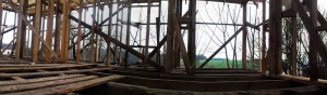 Панорама внутренних перегородок в каркасном доме