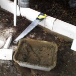 Набор основных инструментов при укладке газосиликатных блоков