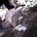 Режем газосиликат пополам